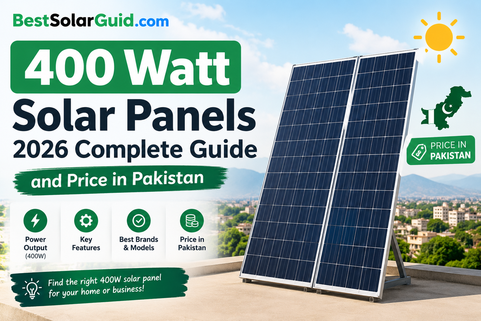 400 watt solar panels 2026 complete guide and price in Pakistan