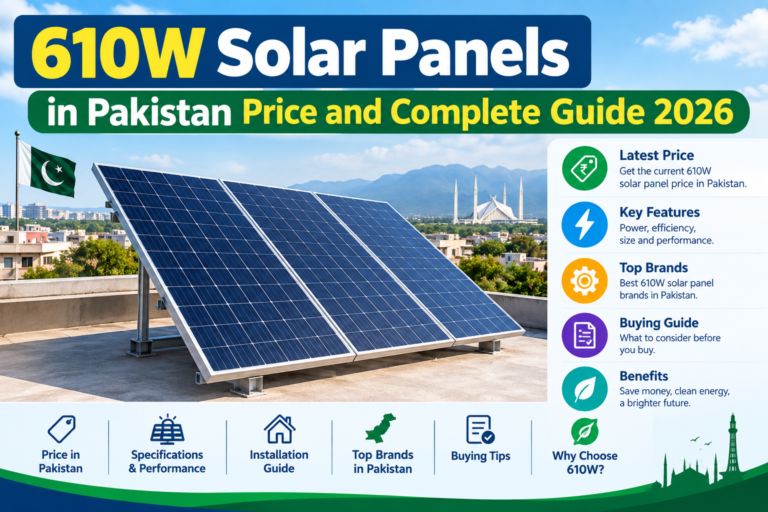 610W solar panels in Pakistan price and complete guide 2026