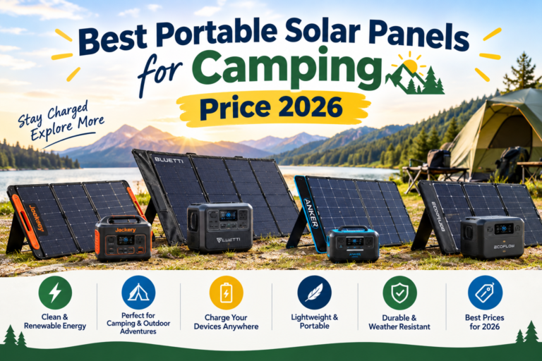 Best portable solar panels price for camping 2026