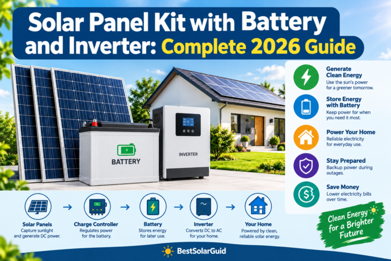 Solar panel kit with battery and inverter complete 2026 guide