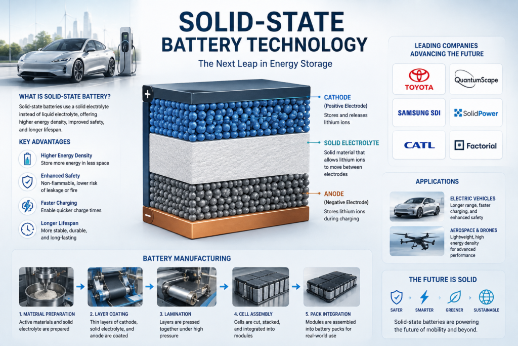 Solid-state battery technology and companies developing next-generation batteries