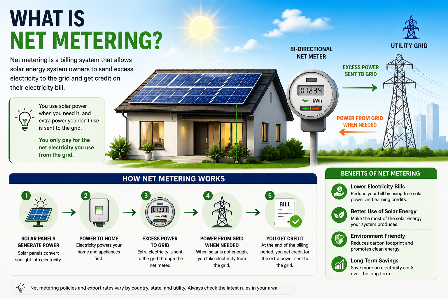 image shows what is net metering
