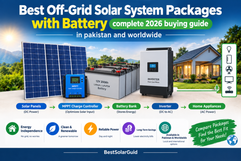 Best off-grid solar system packages with battery, complete 2026 buying guide for Pakistan and worldwide
