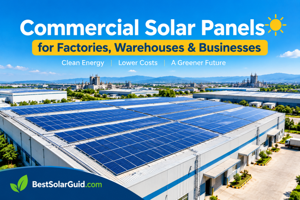 Commercial solar panels installed on a factory rooftop in Pakistan