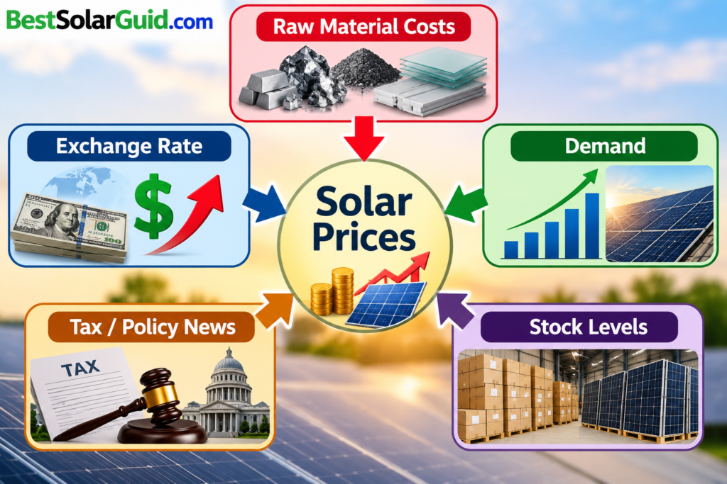 Why solar prices in Pakistan keep changing raw material exchange rate demand and tax